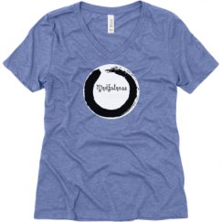 Ladies Relaxed Fit Super Soft Triblend V-Neck Tee