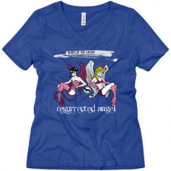 Ladies Relaxed Fit V-Neck Tee